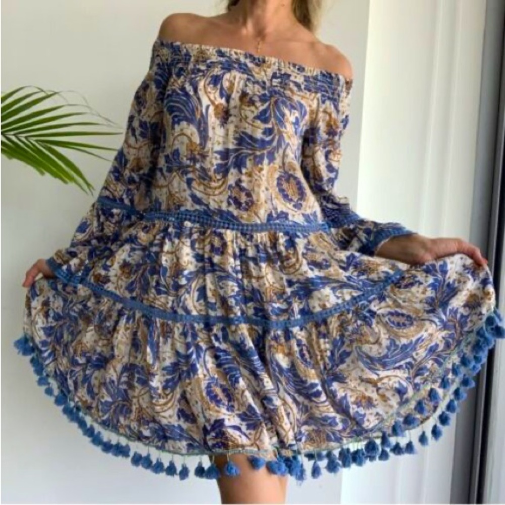 Anthropologie x Barok Paris Gypsy Queen Bohemian Dress - size M/L NWT